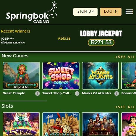  springbok online casino lobby